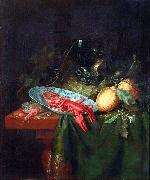 Pieter de Ring Stilleben mit Romer, Krebsen und Zitronen oil painting picture wholesale